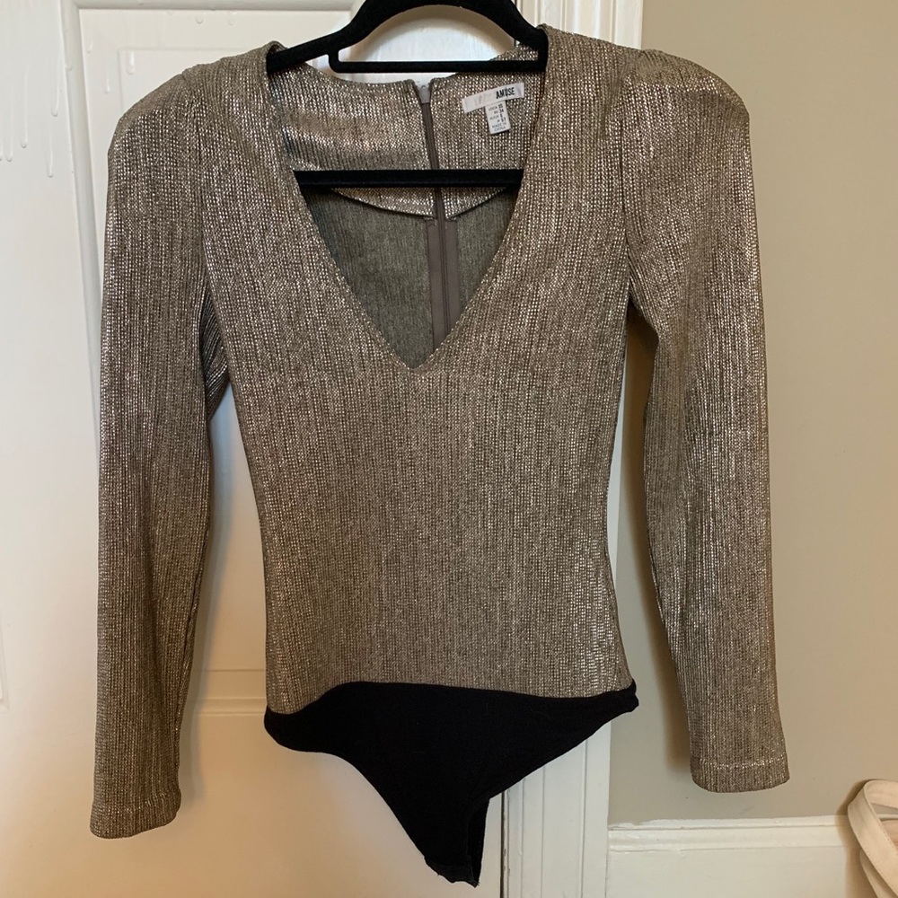 Gold Amuse Society Bodysuit